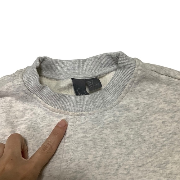 Sweaty Betty Crewneck Sweatshirt Sz 4 Heather Grey - Picture 7 of 8